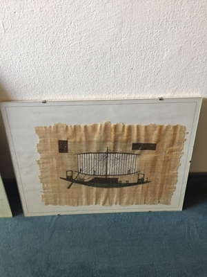 Ägypten Papyrus Bilder und ein Druck