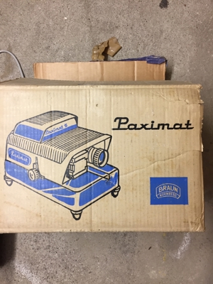 Diaprojektor BRAUN Paximat S Topzustand im Originalkarton Bild 11