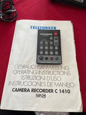 Telefunken C1410 Camerarecorder mit Anleitung Bild 5