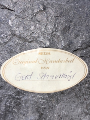 Schieferplatten Uhr und grosse Schieferplatte Bild 5