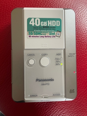 Panasonic SD Media Storage Model No. VW-PT2ZE 