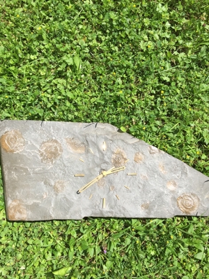 Schieferplatten Uhr und grosse Schieferplatte Bild 8