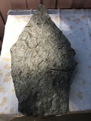 Schieferplatten Uhr und grosse Schieferplatte Bild 2