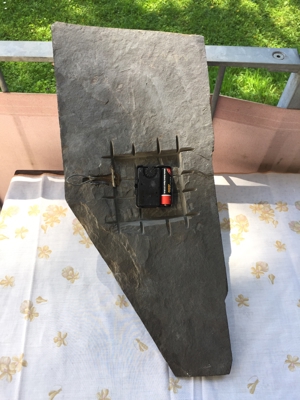 Schieferplatten Uhr und grosse Schieferplatte Bild 10