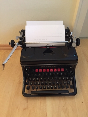 SIEMAG Schreibmaschine antik 1920 Topzustand