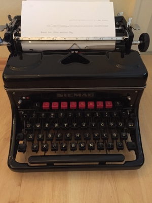 SIEMAG Schreibmaschine antik 1920 Topzustand Bild 3