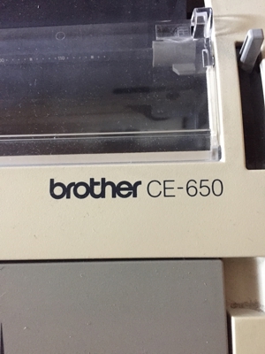 Brother CE-650 Speicherschreibmaschine , läuft Bild 2