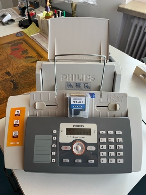 Faxgerät Philips Faxjet 520 mit Anleitung und neuer Patrone neuwertig 