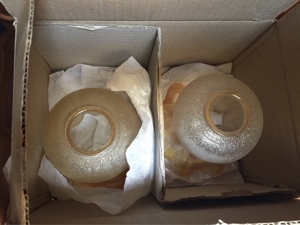 Ersatzglasschalen Tulpenform , 2 Stück