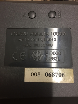 Anrufbeantworter LOEWE digital Alphatel 1000 A und ein Sanyo DAS 400 G Bild 3