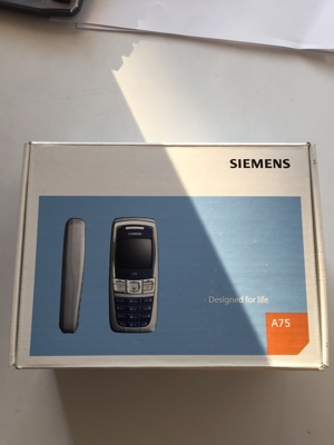Siemens A75 Handy, silber neu ! mit Ladegerät in Original- Schachtel Bild 10