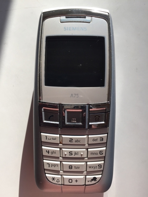 Siemens A75 Handy, silber neu ! mit Ladegerät in Original- Schachtel Bild 4