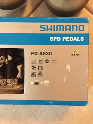 Shimano SPD Pedals -A530 Klickpedale fuers Fahrrad gebraucht Bild 1