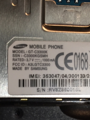 Samsung GT-C 3300 K mit Ladegerät , Akku muss ersetzt werden Bild 4