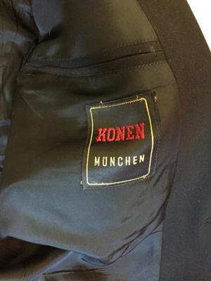 Anzug schwarz Konen München Gr. dürfte 50 sein Bild 4