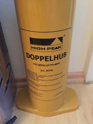 Doppelhub-Pumpe Kolbenpumpe High Peak Bild 3