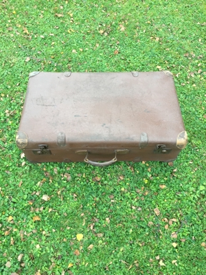 Koffer antik Vulcanfibre Material , 3 Stück Vintage Bild 6