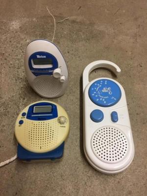 Badradios 3 Stück Wassergeschützt