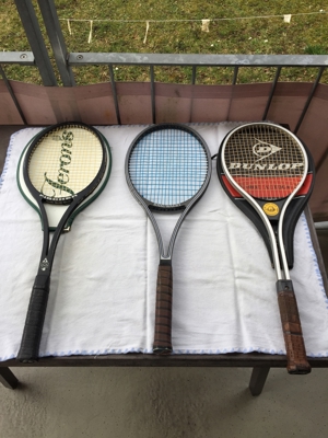 Tennisschläger 3 Stück : Fischer , Snauwaert und MK 77 Alu Bild 2