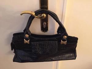 Damen Handtasche Leder schwarz Bild 1