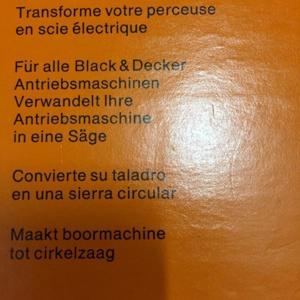 Black und Decker Kreissäge - Aufsatz für Bohrmaschine Bild 3