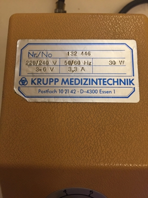 Trafo 30 Watt Krupp Medizintechnik Bild 4