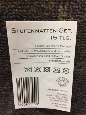 Stufenmatten Von Home Creation Set 15 teilg , neu Ovp Bild 2