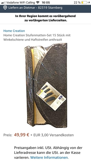 Stufenmatten Von Home Creation Set 15 teilg , neu Ovp Bild 6