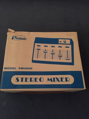 Mischpult Phonic Stereo Mixer SM 300 antik neu Bild 1