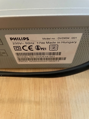 Philips DVD 634 Player ohne FB funktioniert! Bild 2