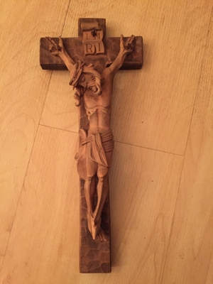 Kruzifixe  mit Balkensepp 3 Stück , Holz - Metall Bild 3