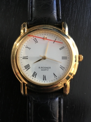 NEU - Armbanduhr von R.Rosner QUARTZ mit Lederband Bild 2