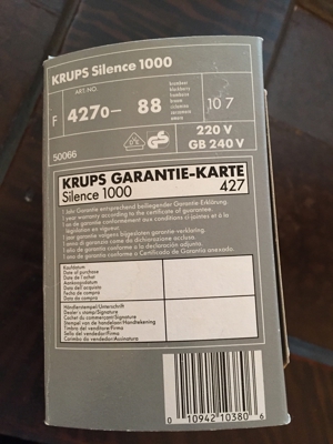 Fön Krups Silence 1000 neu in Originalschachtel Bild 2