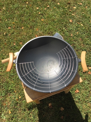 WOK mit Deckel Gitter und Wender Topzustand Bild 3