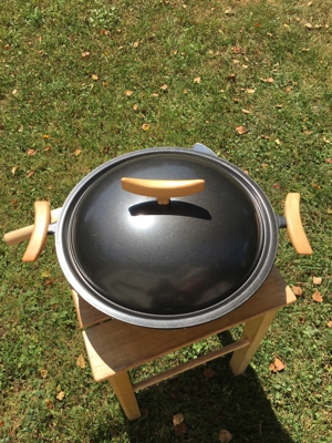 WOK mit Deckel Gitter und Wender Topzustand Bild 2