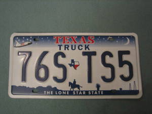 Texas Original Autokennzeichen gesamt 4 Stück :USA Bild 1