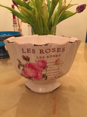 Vase Porzellan Les Roses Bild 1