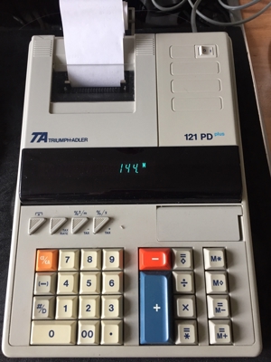 TA PD 121 Plus Rechenmaschine mit Drucker Bild 1