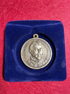 König Ludwig II Medaille mit Öse für Charivari Bild 2