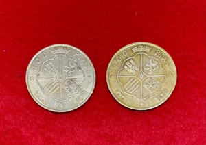 2 x Silbermünzen 100 PTAS Pesetas Peseten 1966 Spanien Bild 1
