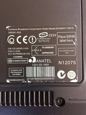 HP compaq nx6310 Notebook mit Netzteil Bild 5