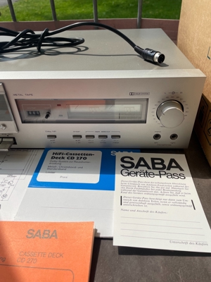 SABA RS 910 und CD 270 Verstärker und Tapedeck Altern. Plus Plattenspieler Bild 5