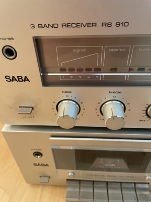SABA RS 910 und CD 270 Verstärker und Tapedeck Altern. Plus Plattenspieler Bild 10