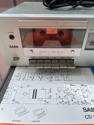 SABA RS 910 und CD 270 Verstärker und Tapedeck Altern. Plus Plattenspieler Bild 4