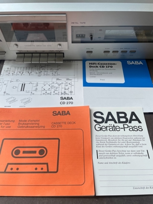 SABA RS 910 und CD 270 Verstärker und Tapedeck Altern. Plus Plattenspieler Bild 2