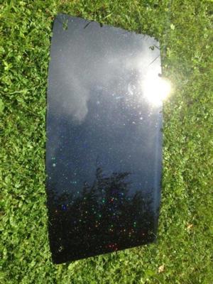 Glasplatten 110x 60 und 76 x 45 schwarz Glitzer Bild 3