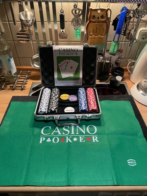 Weco Casino Poker Koffer Silber