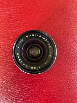 Objektiv von Spiegelreflexkamera Auto Mamiya Sekor Bild 2