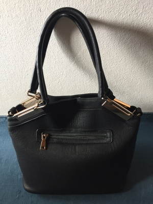 Lederhandtasche , Black Rivet , sehr guter Zustand