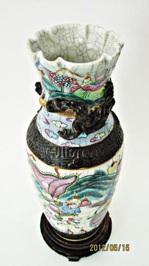 Asiatische Vase Antik Bild 2